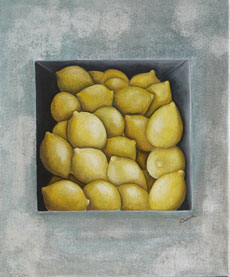 des citrons dans un mur