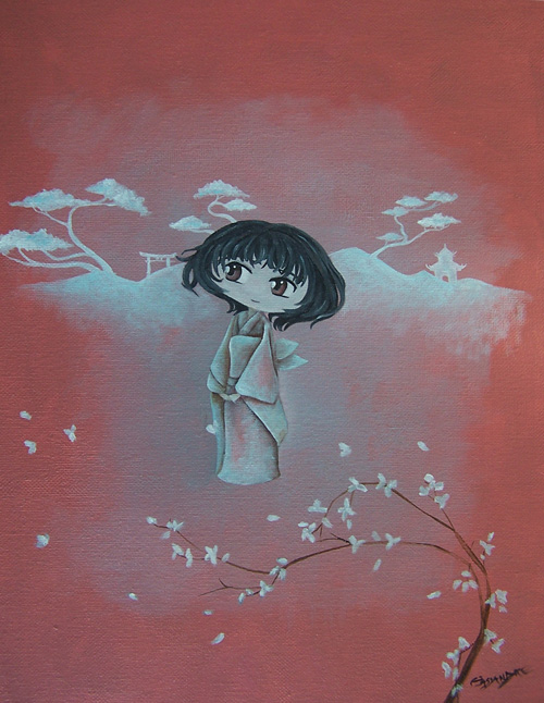 La fille au kimono