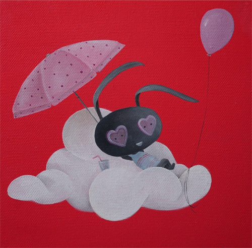 lapin sur un nuage